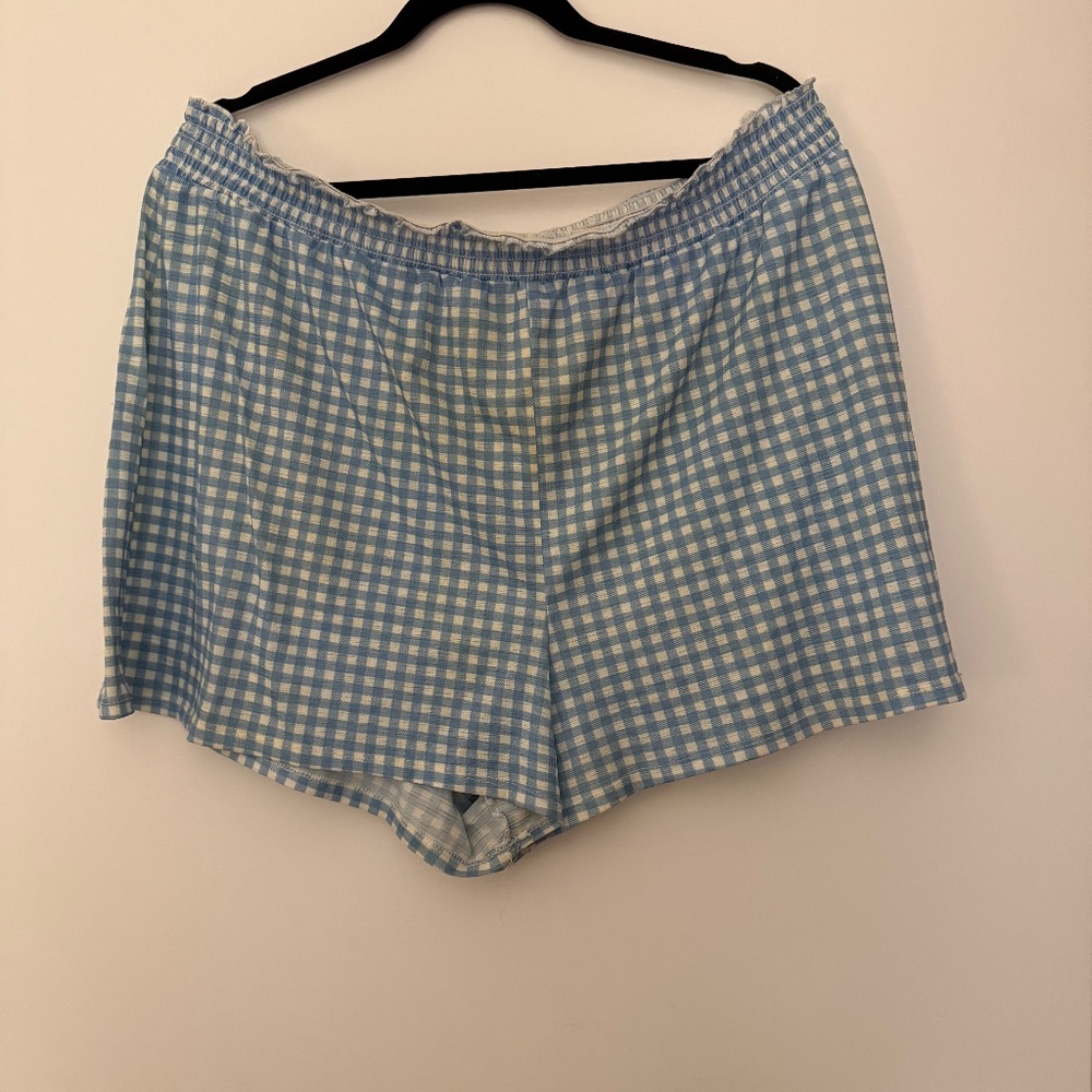 ASOS Design High Waist Gingham Shorts